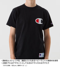 画像をギャラリービューアに読み込む, Champion Tシャツ メンズ 半袖 S~XL (男性 紳士 左胸刺繍 シャツ インナー チャンピオン 綿100%) (在庫限り)