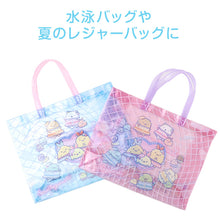 画像をギャラリービューアに読み込む, プールバッグ すみっコぐらし トートバッグ キッズ 子供 女の子 男の子 ビニールバッグ PVC リバーシブル お名前スペース付き スイミングバッグ 水泳バッグ W36×H28×D11 海水浴 水遊び 夏 レジャー 幼稚園 保育園 小学生 ピンク ブルー