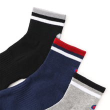 画像をギャラリービューアに読み込む, Champion ハーフパイル クォーターレングスソックス 3足組 23-25cm~27-29cm (メンズ 靴下 29cm ソックス 白 チャンピオン ショートソックス)