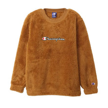 画像をギャラリービューアに読み込む, チャンピオン キッズ クルーネックシャツ 暖か フリース 130 140 150 160 Champion シェルパフリース 軽い 防寒 ロゴ 男の子 女の子 アウター (在庫限り)