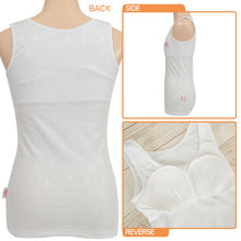 画像をギャラリービューアに読み込む, Choop ハーフトップ付き タンクトップ 140cm~165cm (女の子 下着 白 無地 ジュニア キッズ 女子 子供 スクール インナー カップ付き スクールインナー 小学生 中学生 140cm 150cm 160cm 165cm) (在庫限り)