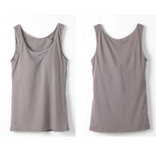画像をギャラリービューアに読み込む, カップ付き タンクトップ レディース ブラトップ 綿素材使用 綿混 無地 シンプル ベーシック 楽 ゆったり 重ね着 インナー リラックス ヨガ 下着 春 夏 秋 黒 白 グレー ベージュ 青 茶 M L LL