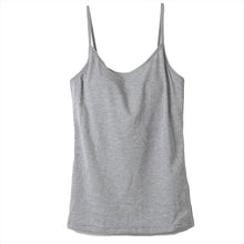 画像をギャラリービューアに読み込む, カップ付き キャミソール レディース ブラトップ 綿素材使用 綿混 無地 シンプル ベーシック 楽 ゆったり 重ね着 インナー リラックス ヨガ 下着 春 夏 秋 黒 白 グレー ベージュ 青 茶 M L LL