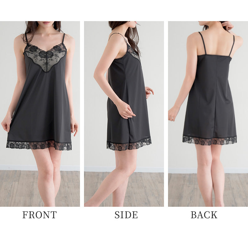 新品未使用　レースキャミロンパース 新色追加】アソートレース付きキャミ|ems excite | RETRO GIRL