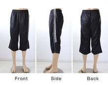画像をギャラリービューアに読み込む, メンズ ジャージ 下 7分丈パンツ ズボン 大きいサイズ ハーフパンツ トレパン 半ズボン 3L~5L 3L 4L 5L ジャージパンツ 黒 紺 ズボン単体 トレーニングウェア 部屋着 男 大寸 (在庫限り)