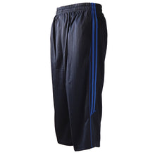 画像をギャラリービューアに読み込む, メンズ ジャージ 下 7分丈パンツ ズボン 大きいサイズ ハーフパンツ トレパン 半ズボン 3L~5L 3L 4L 5L ジャージパンツ 黒 紺 ズボン単体 トレーニングウェア 部屋着 男 大寸 (在庫限り)