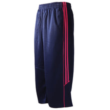 画像をギャラリービューアに読み込む, メンズ ジャージ 下 7分丈パンツ ズボン 大きいサイズ ハーフパンツ トレパン 半ズボン 3L~5L 3L 4L 5L ジャージパンツ 黒 紺 ズボン単体 トレーニングウェア 部屋着 男 大寸 (在庫限り)