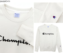 画像をギャラリービューアに読み込む, チャンピオン レディース トレーナー 長袖 スウェットシャツ M・L (Champion ブランド ロゴプリント 婦人 女性 トップス スウェット UV加工) (在庫限り)