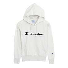 画像をギャラリービューアに読み込む, チャンピオン パーカー レディース スウェット 裏毛 プルオーバー 胸ロゴ 綿素材 M・L トップス 長袖 フード付き champion コットン 部屋着 ルームウェア 定番 M L (在庫限り)