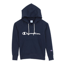 画像をギャラリービューアに読み込む, チャンピオン パーカー レディース スウェット 裏毛 プルオーバー 胸ロゴ 綿素材 M・L トップス 長袖 フード付き champion コットン 部屋着 ルームウェア 定番 M L (在庫限り)