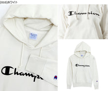 画像をギャラリービューアに読み込む, チャンピオン パーカー レディース スウェット 裏毛 プルオーバー 胸ロゴ 綿素材 M・L トップス 長袖 フード付き champion コットン 部屋着 ルームウェア 定番 M L (在庫限り)