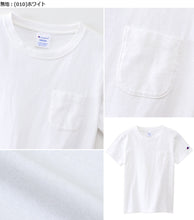 画像をギャラリービューアに読み込む, チャンピオン tシャツ レディース 半袖 ポケット 綿100% M・L (トップス コットン Tシャツ クルーネック ブランド Champion) (在庫限り)
