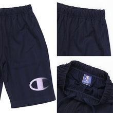 画像をギャラリービューアに読み込む, チャンピオン キッズ 半袖 ハーフパンツ 上下 セットアップ 男の子 女の子 110cm~160cm メッシュ 速乾 子供 tシャツ 半ズボン 部屋着 夏 ルームウェア スポーツ (在庫限り)