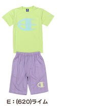 画像をギャラリービューアに読み込む, チャンピオン キッズ 半袖 ハーフパンツ 上下 セットアップ 男の子 女の子 110cm~160cm メッシュ 速乾 子供 tシャツ 半ズボン 部屋着 夏 ルームウェア スポーツ (在庫限り)