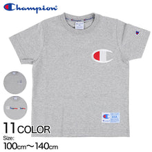 画像をギャラリービューアに読み込む, チャンピオン キッズ Tシャツ 100cm~140cm tシャツ 半袖 ロゴt 男の子 女の子 子供服 こども服 トップス 100 110 120
