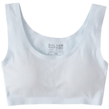 画像をギャラリービューアに読み込む, ジュニアブラ シームレス ファーストブラ 揺れない 綿 140~160cm ハーフトップ 子供 ジュニア ブラ 小学生 女の子 下着 女子 ジュニアブラジャー キッズ インナー ブラジャー 140cm 150cm 160cm