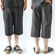 画像をギャラリービューアに読み込む, 和風 パンツ ホームウェア メンズ 夏 大きいサイズ しじら織り 和柄 M~4L おしゃれ 涼しい 和服 和装 パジャマ 寝巻き 部屋着 ルームウェア アウター 半ズボン 短パン 父の日 ギフト プレゼント 30代 40代 50代 ブラック ネイビー M L LL 3L 4L (在庫限り)