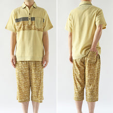 画像をギャラリービューアに読み込む, 襟付き シャツ 和風 メンズ 夏 大きいサイズ 和柄 M~4L クレープ生地 おしゃれ 涼しい 和服 和装 パジャマ 寝巻き 部屋着 ルームウェア アウター tシャツ 半袖 トップス 父の日 ギフト プレゼント 30代 40代 50代 エンジ レッド 赤 イエロー M L LL 3L 4L (在庫限り)