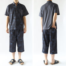 画像をギャラリービューアに読み込む, 接触冷感 メンズ 半袖 襟付き 和柄 メンズ 夏 大きいサイズ 和風 M~4L おしゃれ 涼しい 和服 和装 パジャマ 寝巻き 部屋着 ルームウェア アウター t シャツ トップス 父の日 ギフト プレゼント 30代 40代 50代 ブラック ネイビー M L LL 3L 4L (在庫限り)