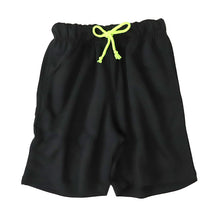 画像をギャラリービューアに読み込む, キッズ ハーフパンツ 半ズボン 男の子 ハーフボトム 男児 ボトムス 子供 130cm~160cm スポーツ アウトドア ショートパンツ キャンプ 夏 春 秋 無地 黒 黄色 蛍光 カラーパンツ (在庫限り)