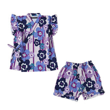 画像をギャラリービューアに読み込む, 甚平 女の子 キッズ フリル 子供 女児 甚兵衛 おしゃれ 接触冷感 セットアップ 涼しい じんべい 110 120 130 140 150 110cm~160cm 部屋着 夏 お祭り 子供服 かわいい (在庫限り)
