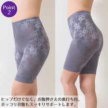 画像をギャラリービューアに読み込む, ロングガードル ヒップアップ 64~90cm ロング ガードル 補正 下着 ぽっこりお腹 インナー 下腹 ヒップ お尻 たるみ 引きしめ 産後 64cm 70cm 76cm 82cm 90cm