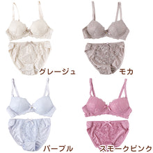 画像をギャラリービューアに読み込む, ブラジャー ショーツ セット ノンワイヤー ブラショーツ レディース S M L LL 上下セット ノンワイヤーブラ パンティ レース 可愛い かわいい 下着 インナー