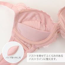 画像をギャラリービューアに読み込む, ノンワイヤーブラ 上下セット S ~ 5L ブラ レディース 下着 インナー レース かわいい ショーツ セット ワイヤレス 補整下着 痛くない 大きいサイズ 楽ちん ブラジャー