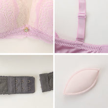 画像をギャラリービューアに読み込む, ノンワイヤーブラ ショーツ 上下セット S ~ 5L ブラジャー レディース 下着 セットアップ インナー レース かわいい ワイヤレス 補整下着 痛くない 大きいサイズ 楽ちん