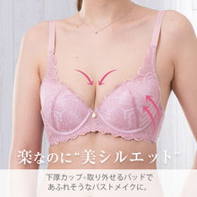 画像をギャラリービューアに読み込む, ノンワイヤーブラ 上下セット S ~ 5L ブラ レディース 下着 インナー レース かわいい ショーツ セット ワイヤレス 補整下着 痛くない 大きいサイズ 楽ちん ブラジャー