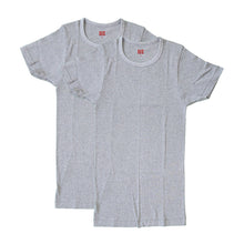 画像をギャラリービューアに読み込む, BVD メンズ インナー 半袖 リブクルーネックTシャツ 2枚組 M~LL (丸首 下着 男性 紳士 綿100% コットン bvd) (在庫限り)