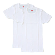 画像をギャラリービューアに読み込む, BVD メンズ インナー 半袖 リブクルーネックTシャツ 2枚組 M~LL (丸首 下着 男性 紳士 綿100% コットン bvd) (在庫限り)