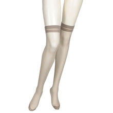 画像をギャラリービューアに読み込む, ストッキング ひざ上丈 アツギ オーバーニー スリムライン 22-25cm レディース 婦人 女性 ひざ上 ニーハイ ベージュ