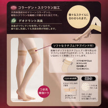 画像をギャラリービューアに読み込む, アツギ スリムライン ひざ上丈 ストッキング 3足セット 22-25cm (レディース 婦人 女性 ひざ上 ニーハイ ベージュ)