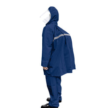 画像をギャラリービューアに読み込む, レインスーツ キッズ ジュニア 自転車 軽い レインコート 上下 通学 中学生 高校生 雨合羽 学生 SS~5L (通学用 リュック対応 合羽 カッパ 子供用 雨具 中学校) (送料無料) (取寄せ)