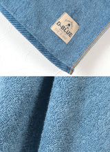 画像をギャラリービューアに読み込む, D-BLUE DENIM インディゴ染めフェイスタオル 約34×80cm (スポーツ デニム 綿100%) (在庫限り)