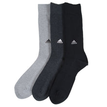 画像をギャラリービューアに読み込む, 福助 adidas クルー丈ソックス 3足組 24-26cm~28-30cm (アディダス ソックス 靴下 メンズ 男 セット まとめ買い フクスケ) (在庫限り)