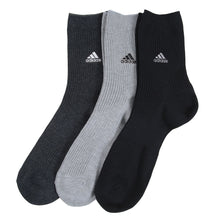 画像をギャラリービューアに読み込む, 福助 adidas ショートソックス 3足組 24-26cm~28-30cm (アディダス ソックス 靴下 メンズ 男 セット まとめ買い フクスケ)