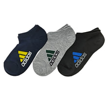 画像をギャラリービューアに読み込む, adidas 子供 スニーカーソックス 甲メッシュ 3足組 19-21cm~23-25cm アディダス キッズ ソックス 靴下 くるぶし 男の子 補強 3足組 (在庫限り)