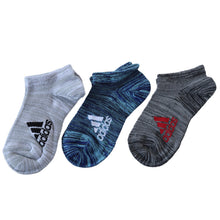 画像をギャラリービューアに読み込む, adidas 子供 靴下 メッシュ スニーカーソックス 3足組 19-21cm~23-25cm アディダス キッズ ソックス くるぶし セット 3足組 (在庫限り)