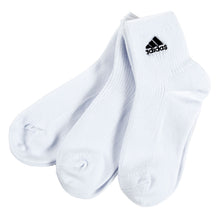 画像をギャラリービューアに読み込む, アディダス ショート ソックス ジュニア 3足組 19-21cm~23-25cm ショート丈 靴下 子供 スクールソックス 白 黒 ワンポイント 男子 通学 スポーツ 無地 リブ ワンポイントロゴ adidas