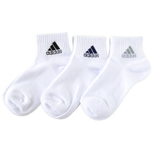 画像をギャラリービューアに読み込む, 靴下 キッズ 子供用 ショートソックス 3足組 adidas 19-21cm~23-25cm (スニーカーソックス 子ども ジュニア くつ下 ワンポイント 丈夫 スポーツソックス)