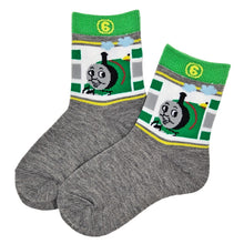 画像をギャラリービューアに読み込む, 福助 トーマス 子供クルー丈ソックス 13-19cm (きかんしゃトーマス パーシー キッズ 男の子 クルー丈) (在庫限り)