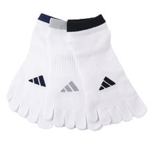画像をギャラリービューアに読み込む, メンズ 靴下 5本指 ソックス くるぶし丈 紳士 adidas 消臭 3足組 24-26cm・26-28cm アディダス 五本指 スニーカー丈 土踏まず サポート スポーツ 短い ワンポイント 福助