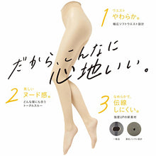 画像をギャラリービューアに読み込む, 福助 満足 ストッキング 切替なしスルー S-M~L-LL (フクスケ レディース パンスト トータルスルー) (在庫限り)