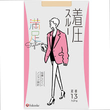 画像をギャラリービューアに読み込む, 福助 満足 ストッキング 着圧スルー M-L・L-LL (フクスケ レディース パンスト 引き締め)