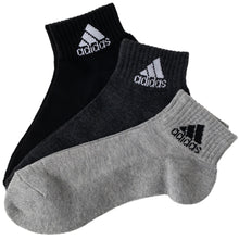 画像をギャラリービューアに読み込む, adidas 足底クッション ソックス 3足組 24-26cm・26-28cm (アディダス ソックス 靴下 メンズ 男 セット まとめ買い フクスケ) (在庫限り)