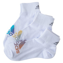 画像をギャラリービューアに読み込む, adidas アディダス キッズ 靴下 3足組 福助 つま先かかと補強 くるぶしソックス 19-21cm・22-24cm プチ丈 破れにくい ガールズ 女の子 ジュニア レディース スニーカーソックス ショートソックス 通学 学校 スポーツ 普段使い 洗い替え まとめ買い