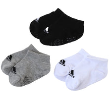 画像をギャラリービューアに読み込む, ベビーソックス 靴下 3足セット アディダス かわいい 滑り止め adidas 3足組 9-14cm (ベビー ベビー服 ソックス 男の子 女の子 プチ丈 可愛い おしゃれ) (在庫限り)