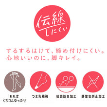 画像をギャラリービューアに読み込む, 福助 満足 もも丈 口ゴムゆったり ストッキング 22-25cm (フクスケ レディース 伝線しにくい ゆったりサイズ)